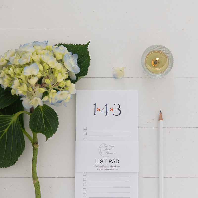 143 List Pad | Finding Silver Pennies