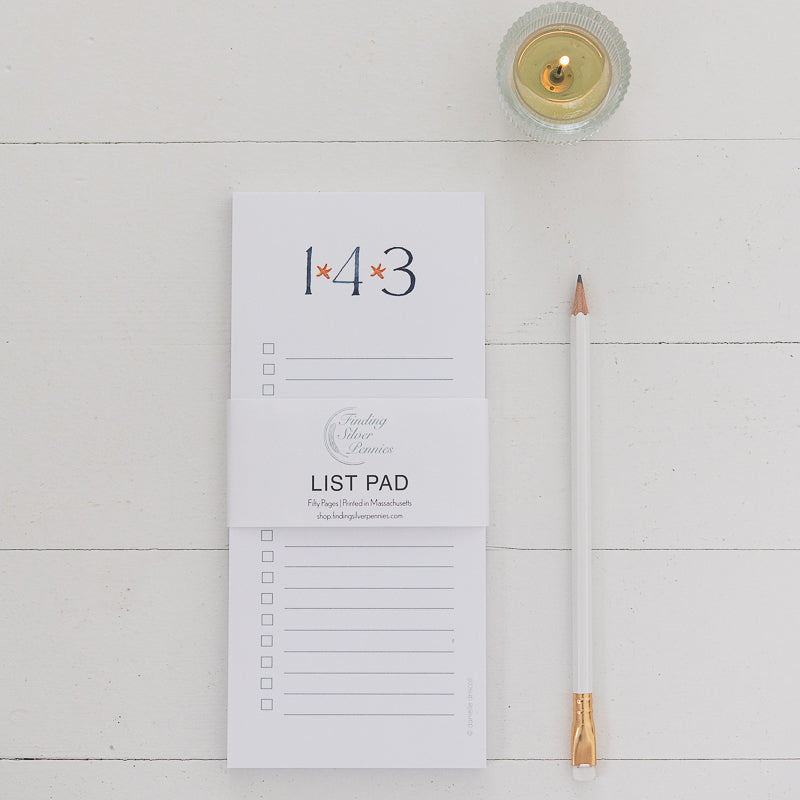 143 List Pad | Finding Silver Pennies