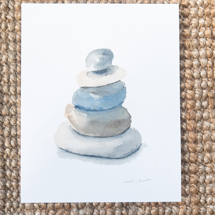 Beach Rocks Giclee Print