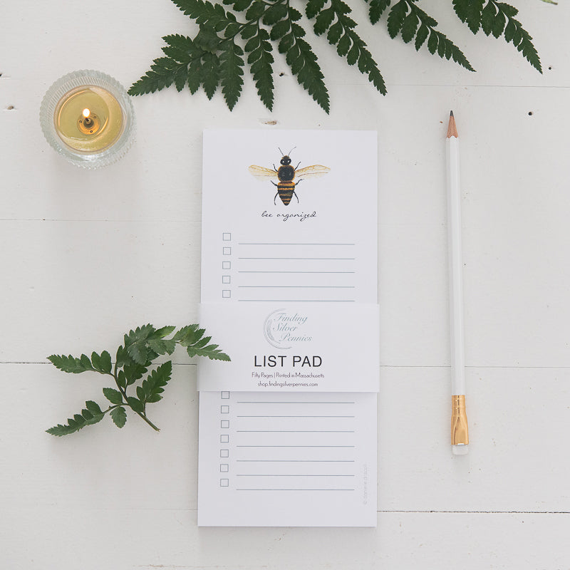 Bee Organized List Pad | Finding Silver Pennies