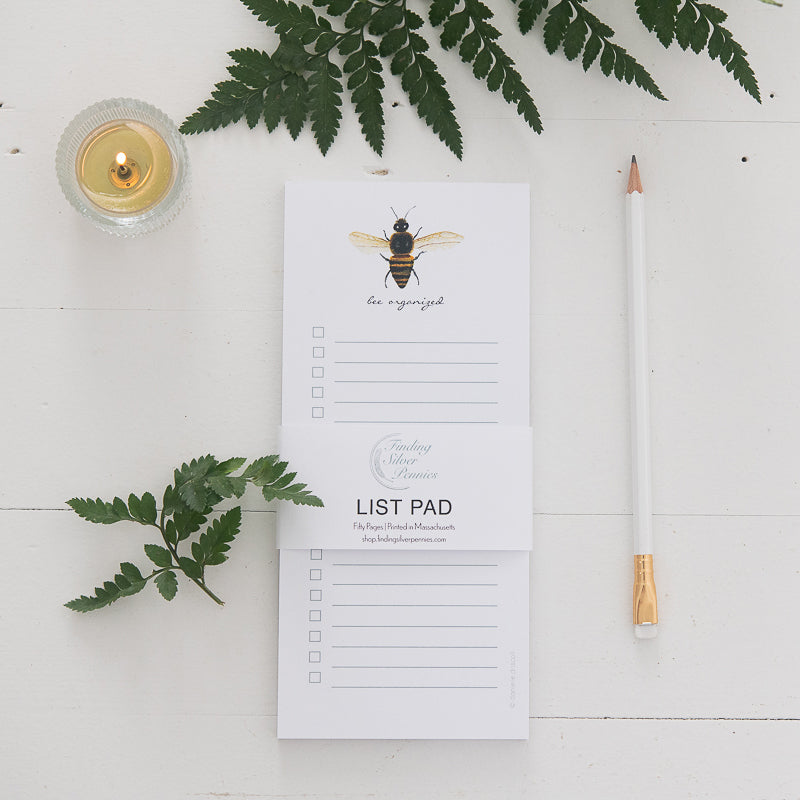 Bee Organized List Pad | Finding Silver Pennies