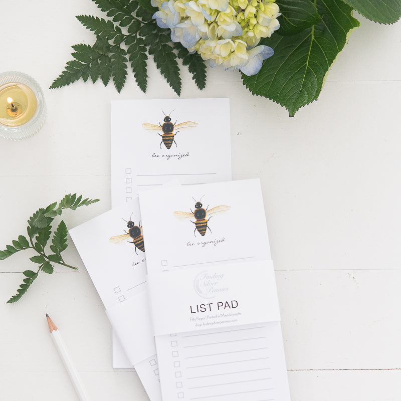 Bee Organized List Pad | Finding Silver Pennies