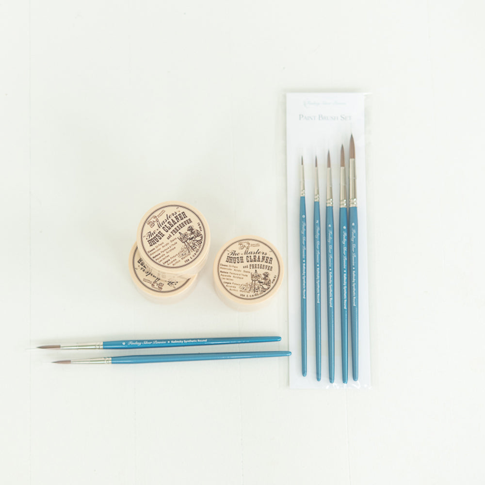 Paint Brush Set Kolinksy Synthetic Sable Round | Finding Silver Pennies