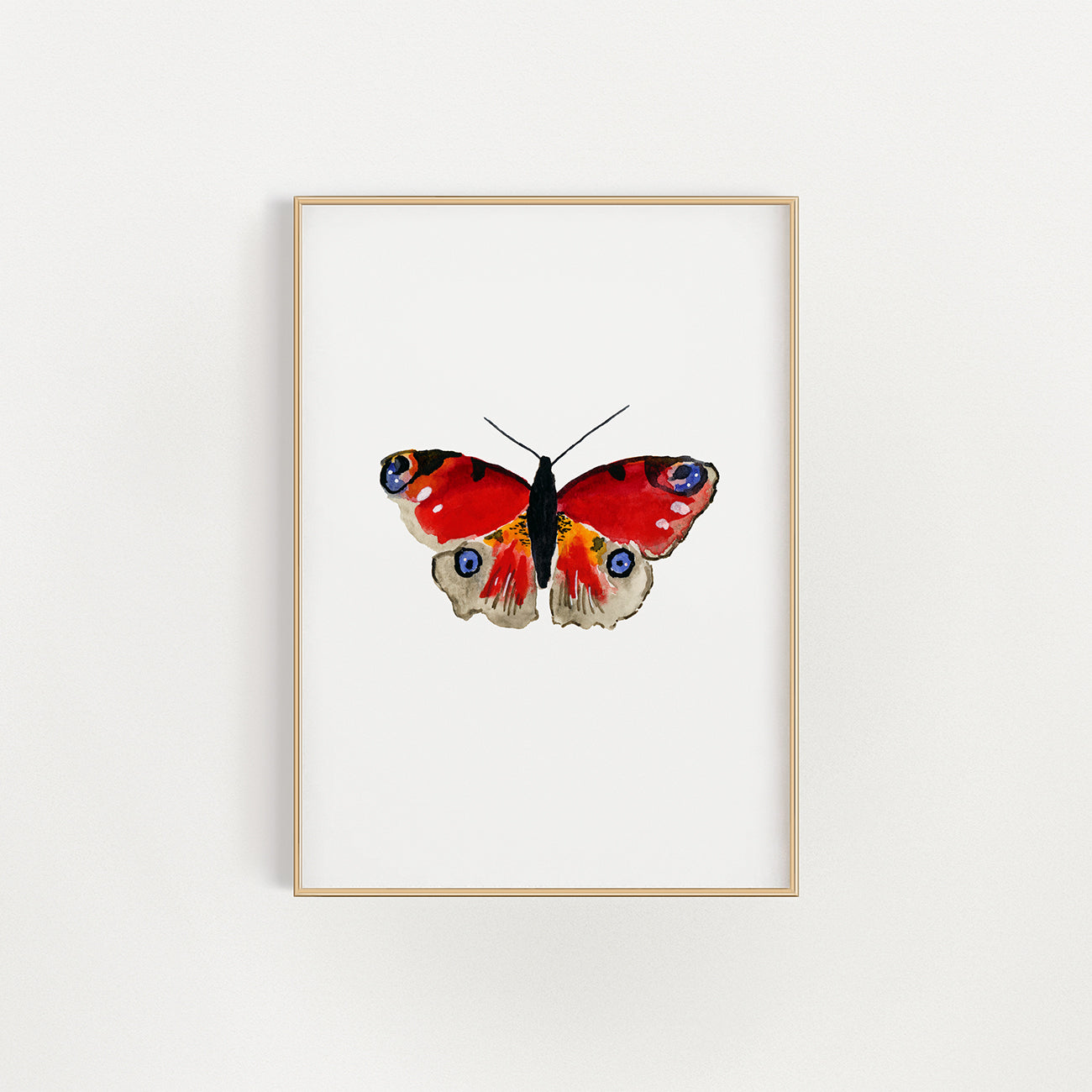 Watercolor Butterfly art print by Danielle Driscoll | Finding Silver Pennies