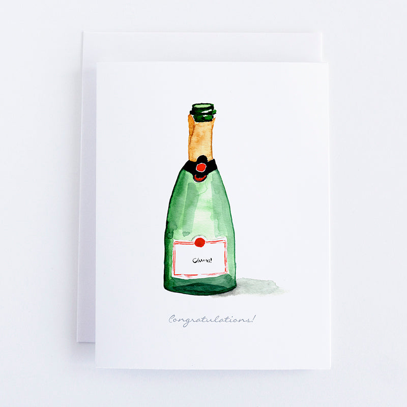 Champagne Congratulations Card | Finding Silver Pennies