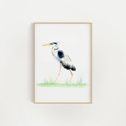 Great Blue Heron Giclée Print | Finding Silver Pennies