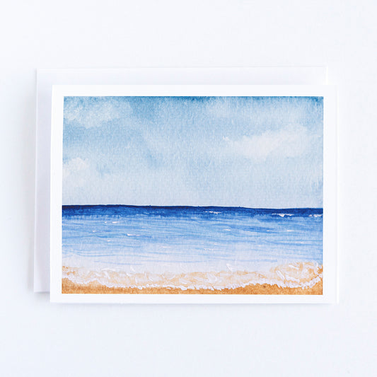 Day at the Beach Note Card by Danielle Driscoll | Finding Silver Pennies