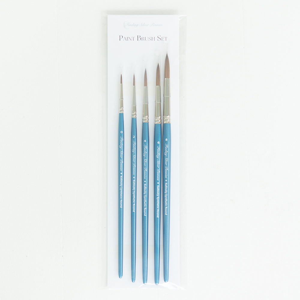 Paint Brush Set Kolinksy Synthetic Sable Round | Finding Silver Pennies