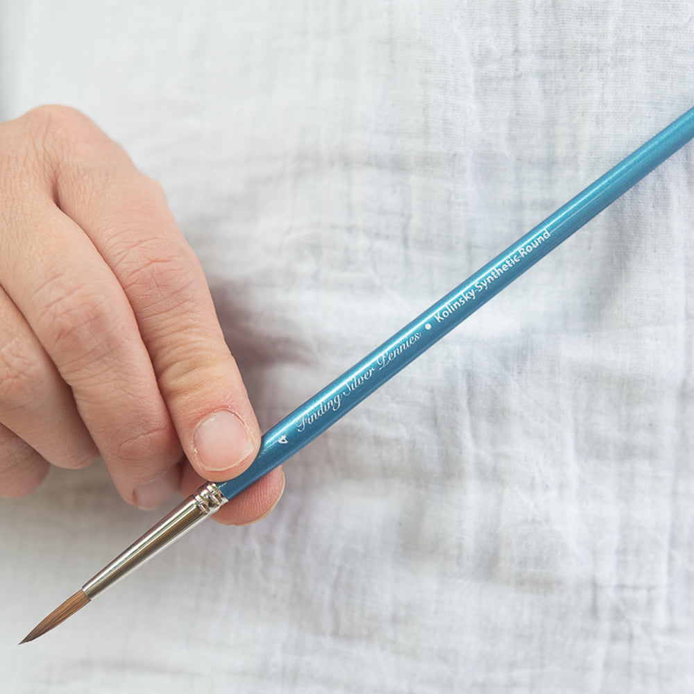 Paint Brush Set Kolinksy Synthetic Sable Round | Finding Silver Pennies