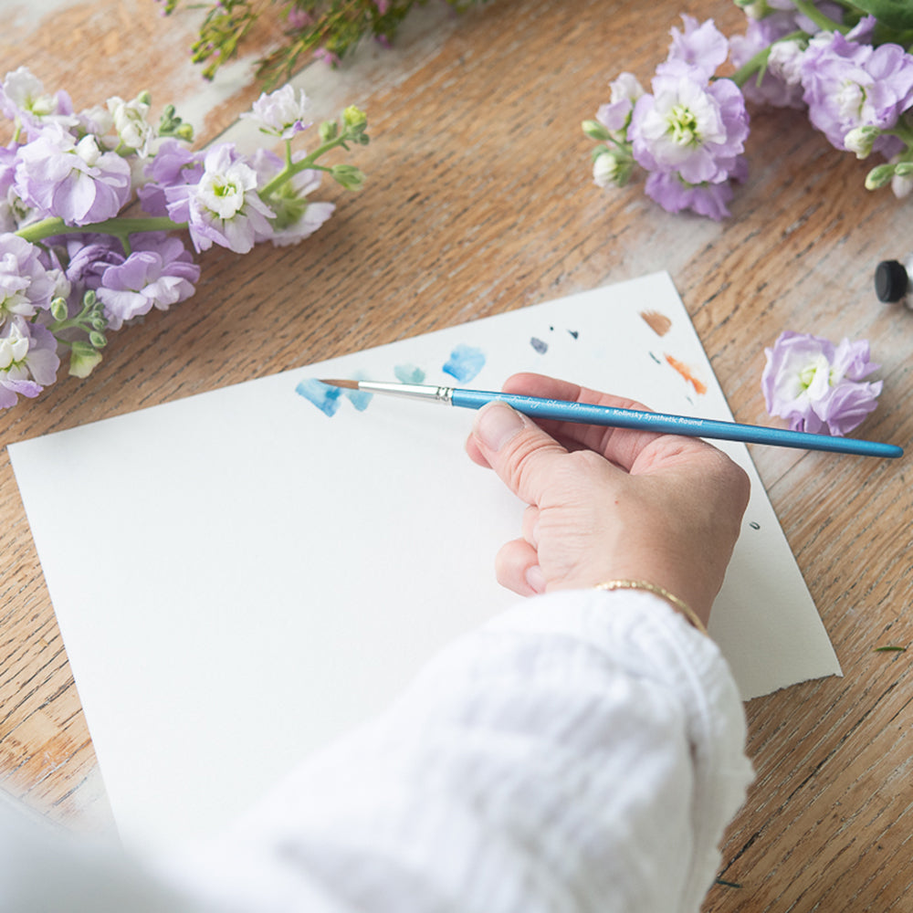 Paint Brush Set Kolinksy Synthetic Sable Round | Finding Silver Pennies