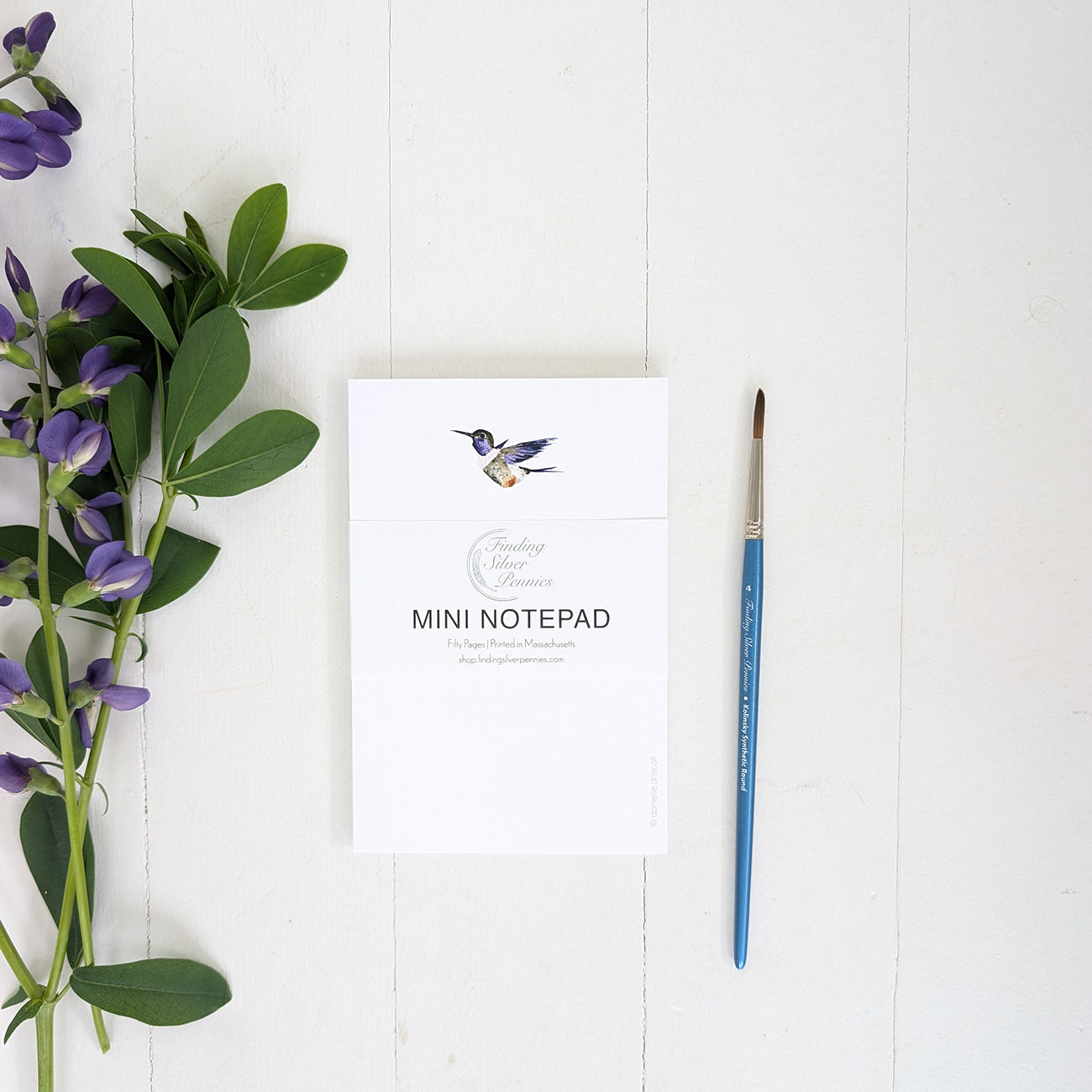 Hummingbird Mini Notepad by Danielle Driscoll | Finding Silver Pennies