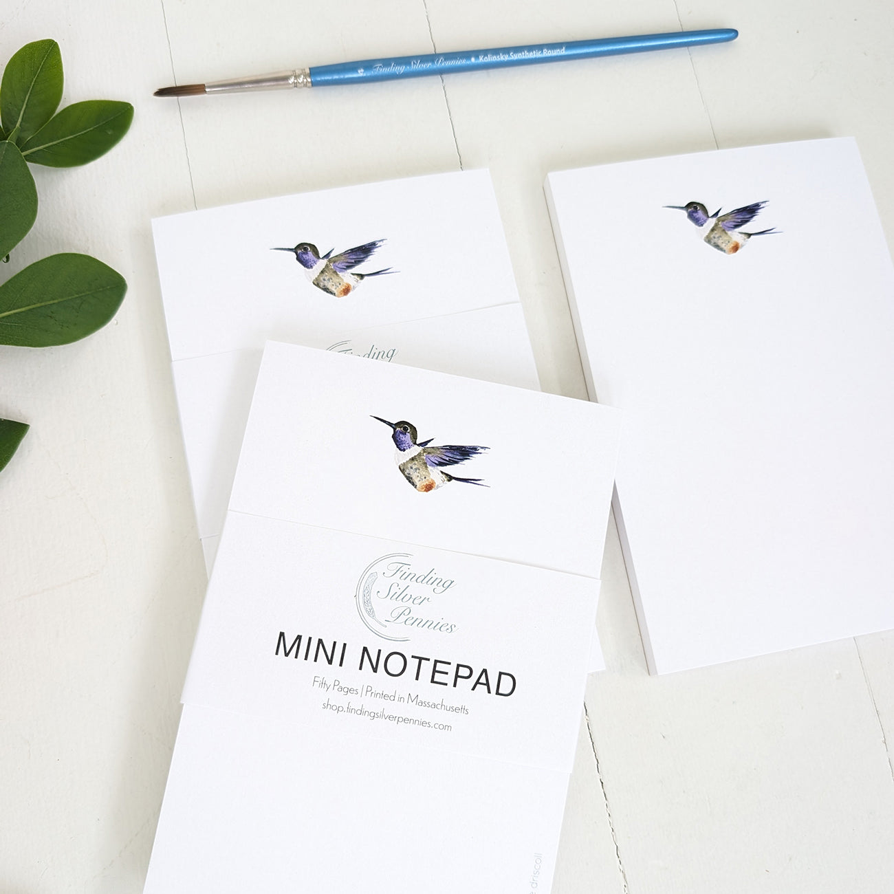 Hummingbird Mini Notepad by Danielle Driscoll | Finding Silver Pennies