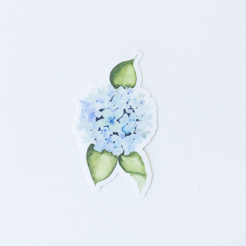 Hydrangea Sticker | Finding Silver Pennies #findingsilverpennies #watercolor #watercolorhydrangea #hydrangeasticker