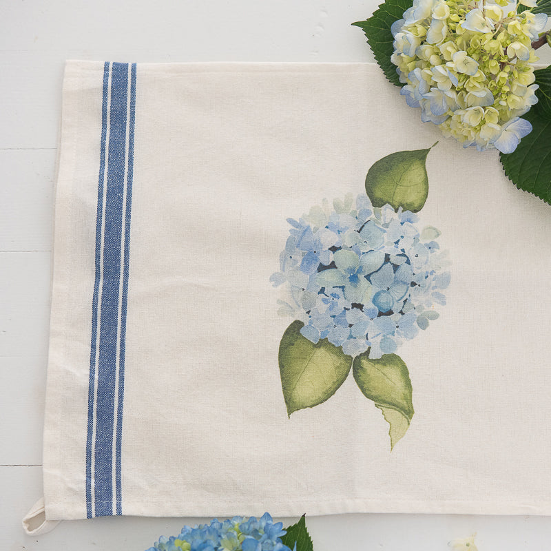 Hydrangea Tea Towel | Finding Silver Pennies