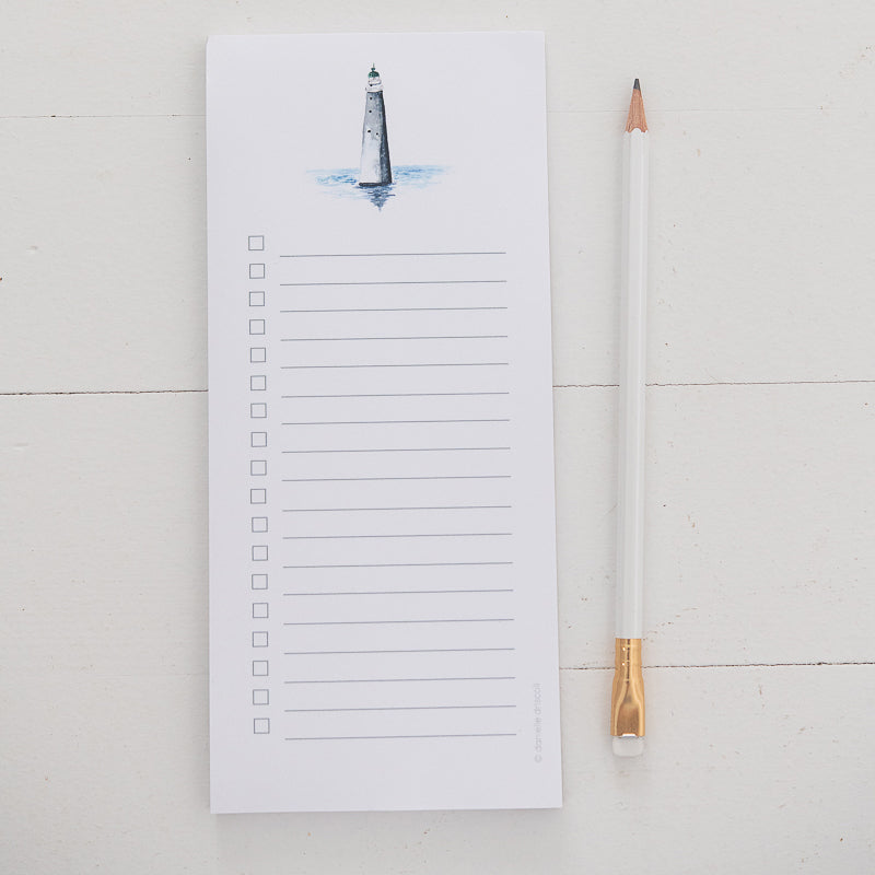 Minot Lighthouse List Pad | Finding Silver Pennies