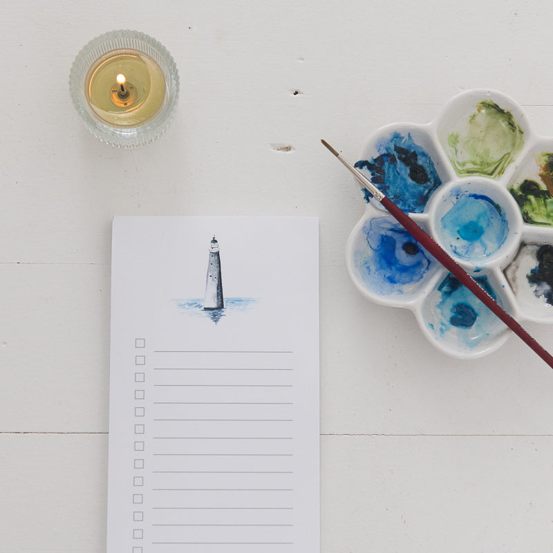 Minot Lighthouse List Pad | Finding Silver Pennies