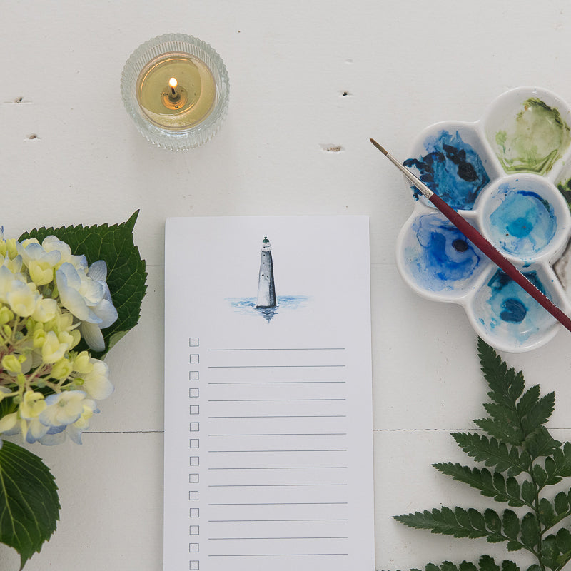 Minot Lighthouse List Pad | Finding Silver Pennies
