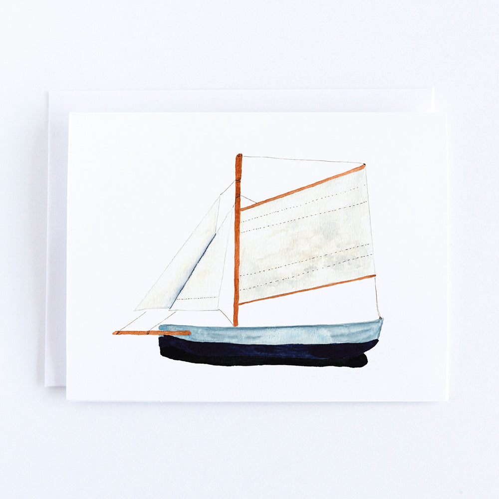 Model Boat Note Card by Danielle Driscoll | Finding Silver Pennies