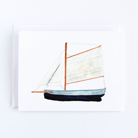 Model Boat Note Card by Danielle Driscoll | Finding Silver Pennies
