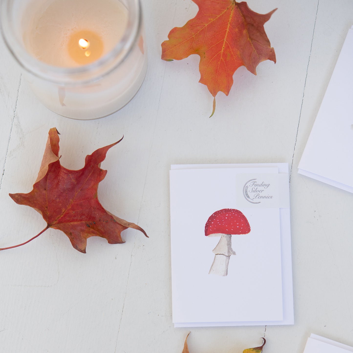Mushroom Mini Note Card by Danielle Driscoll | Finding Silver Pennies