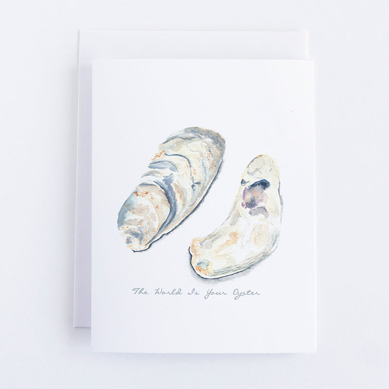 Oyster Note Card | Finding Silver Pennies