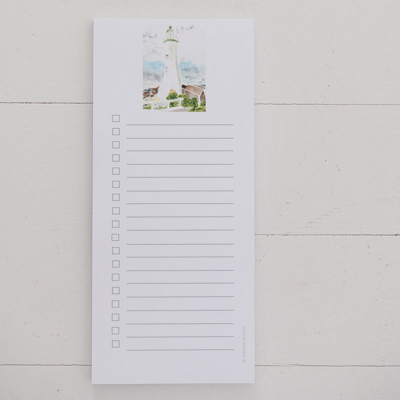 Scituate Lighthouse List Pad | Finding Silver Pennies