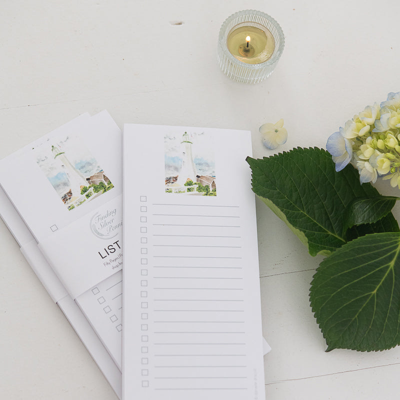 Scituate Lighthouse List Pad | Finding Silver Pennies