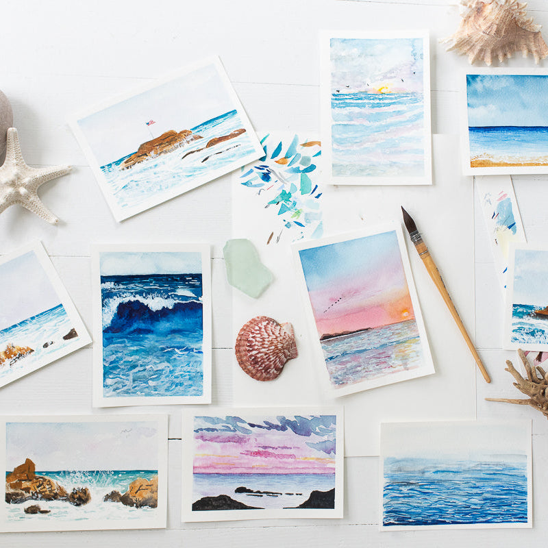 Watercolor Seascapes by Danielle Driscoll
