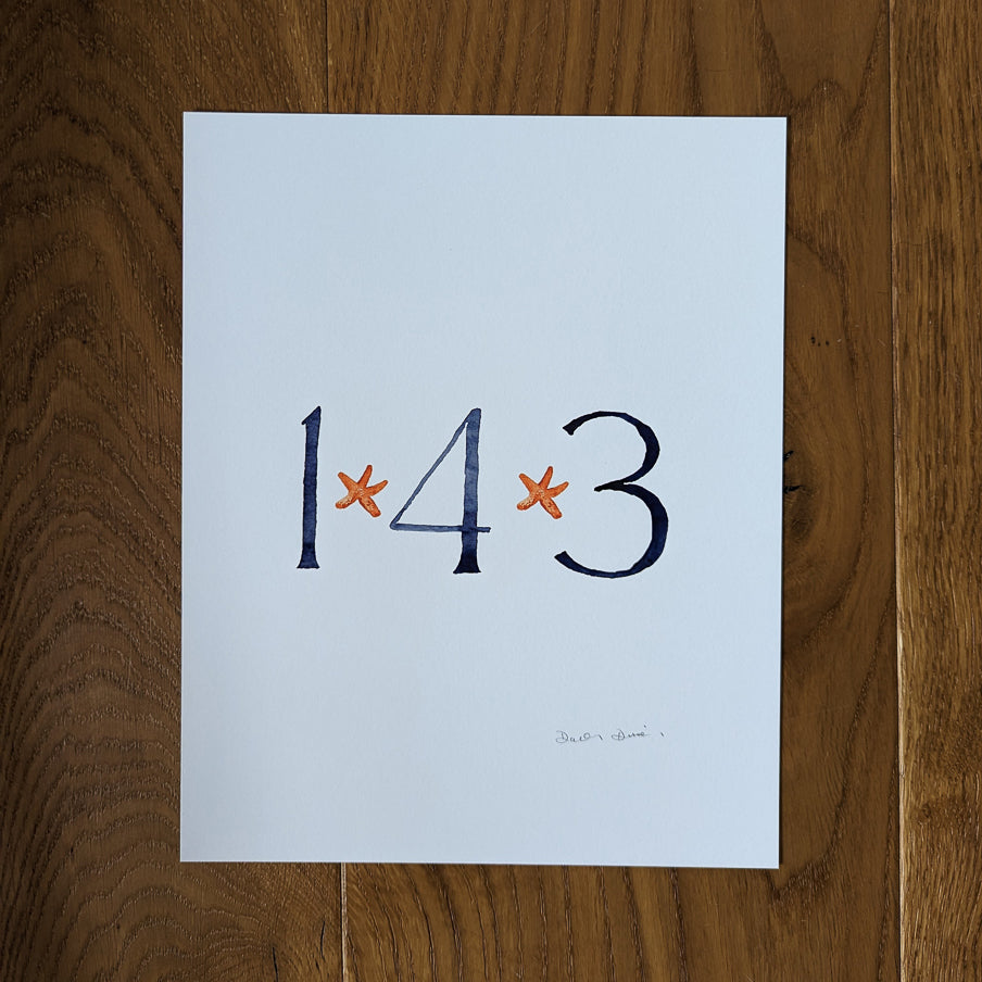 143 Watercolor Giclee Print Unframed