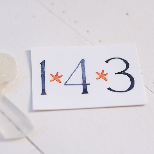 143 Sticker on white background