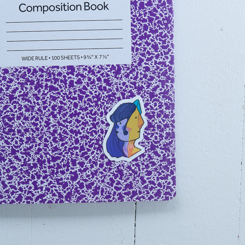Two Faced Die Cut Sticker