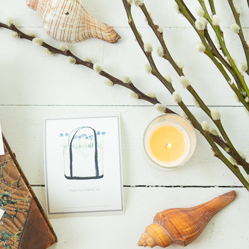 Beach Tote Bookplates by Danielle Driscoll | Finding Silver Pennies