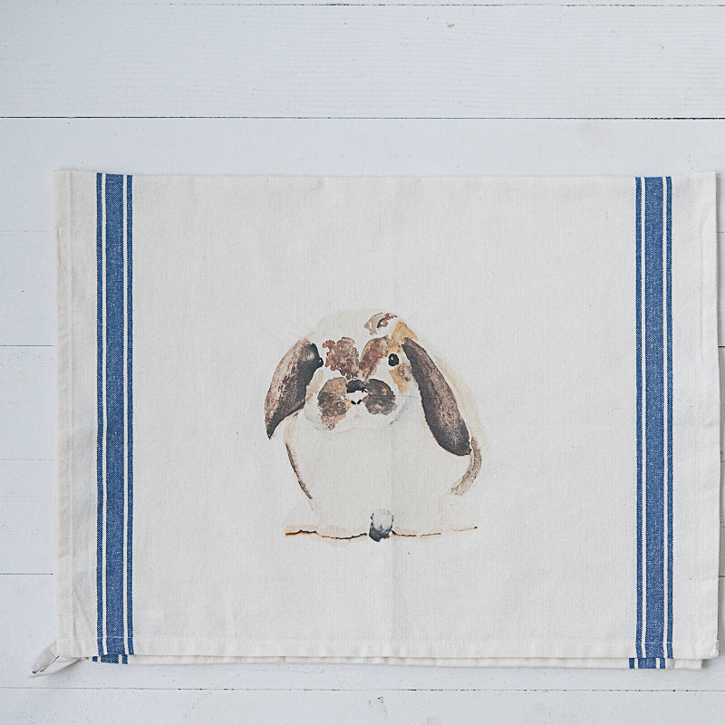 Bunny Tea Towel by Danielle Driscoll | Finding Silver Pennies