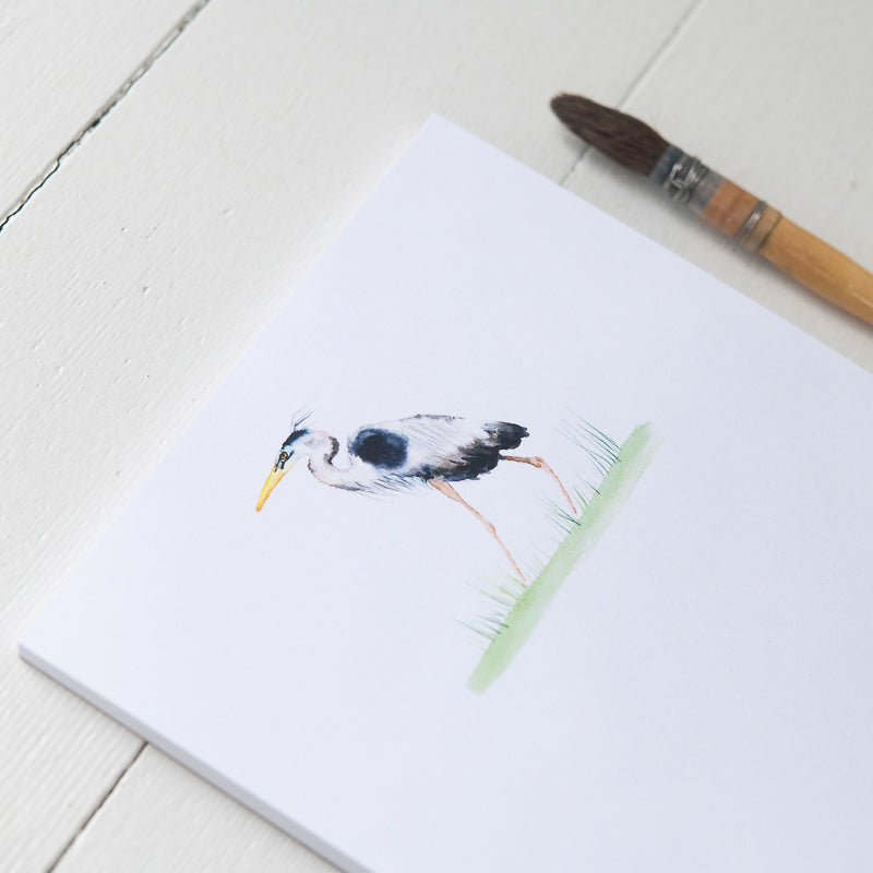 Great Blue Heron Notepad | Finding Silver Pennies