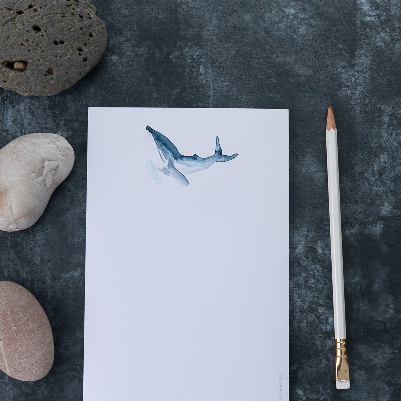 Humpback Whale Watercolor Notepad