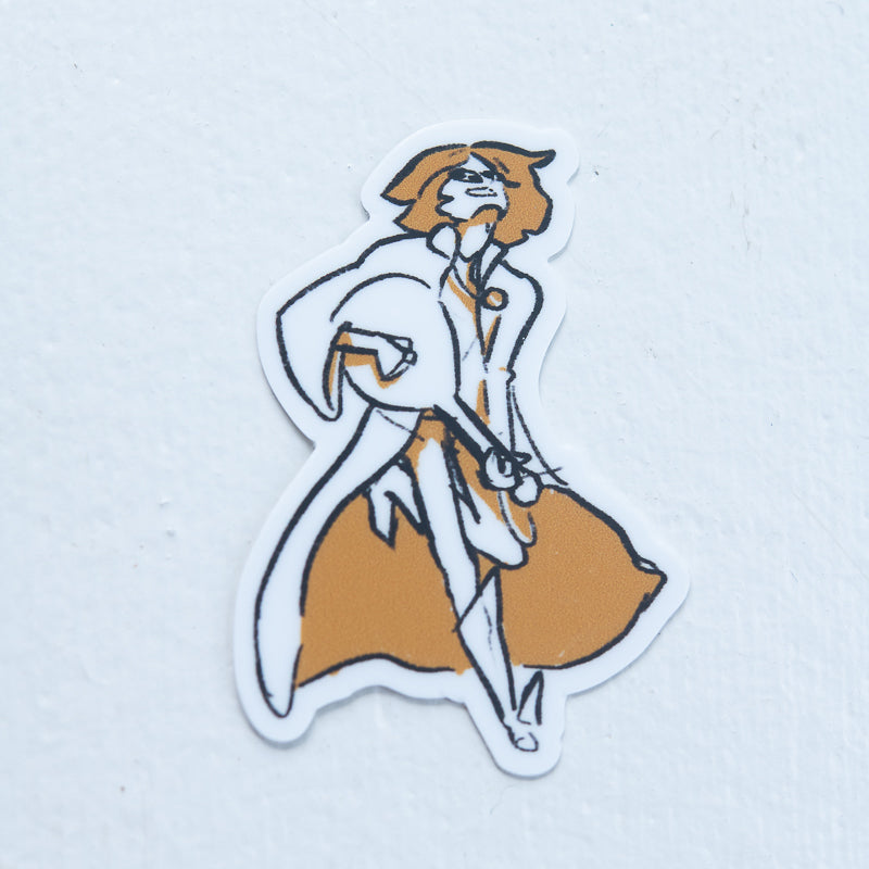Lute Player Sticker