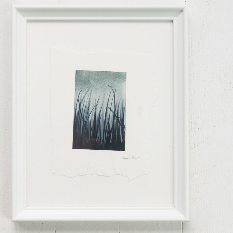 Marsh Grass in Mist original painting by Danielle Driscoll | Finding Silver Pennies #watercolor #marshgrass #mist