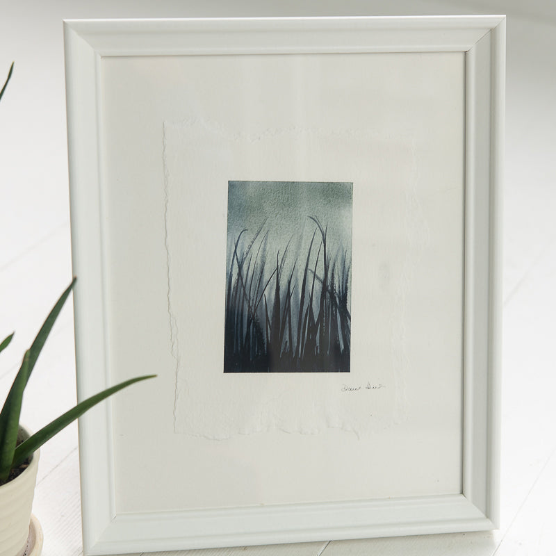Marsh Grass in Mist original painting by Danielle Driscoll | Finding Silver Pennies #watercolor #marshgrass #mist