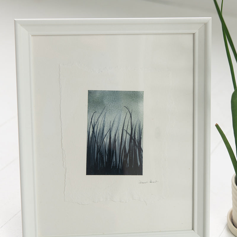 Marsh Grass in Mist original painting by Danielle Driscoll | Finding Silver Pennies #watercolor #marshgrass #mist