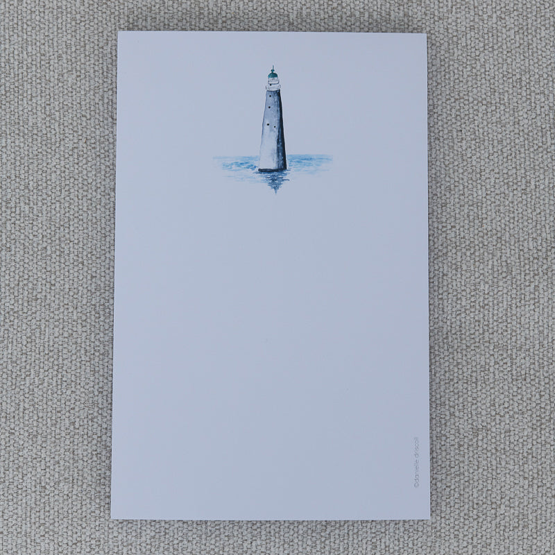 Minot Lighthouse Watercolor Notepad
