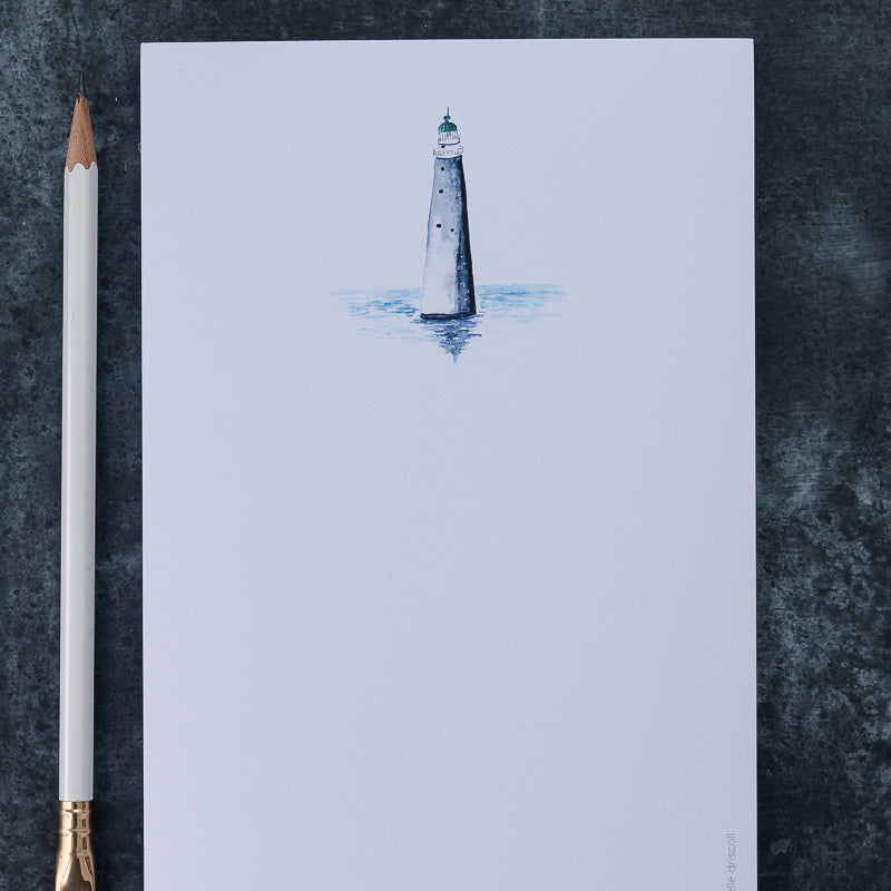 Minot Lighthouse Watercolor Notepad