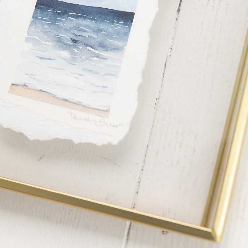 Ocean Original Watercolor Painting by Danielle Driscoll | Finding Silver Pennies #watercolor #watercolorpainting #ocean #coastal