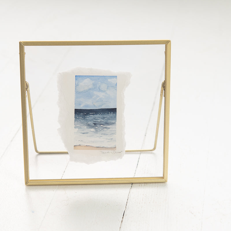Ocean Original Watercolor Painting by Danielle Driscoll | Finding Silver Pennies #watercolor #watercolorpainting #ocean #coastal