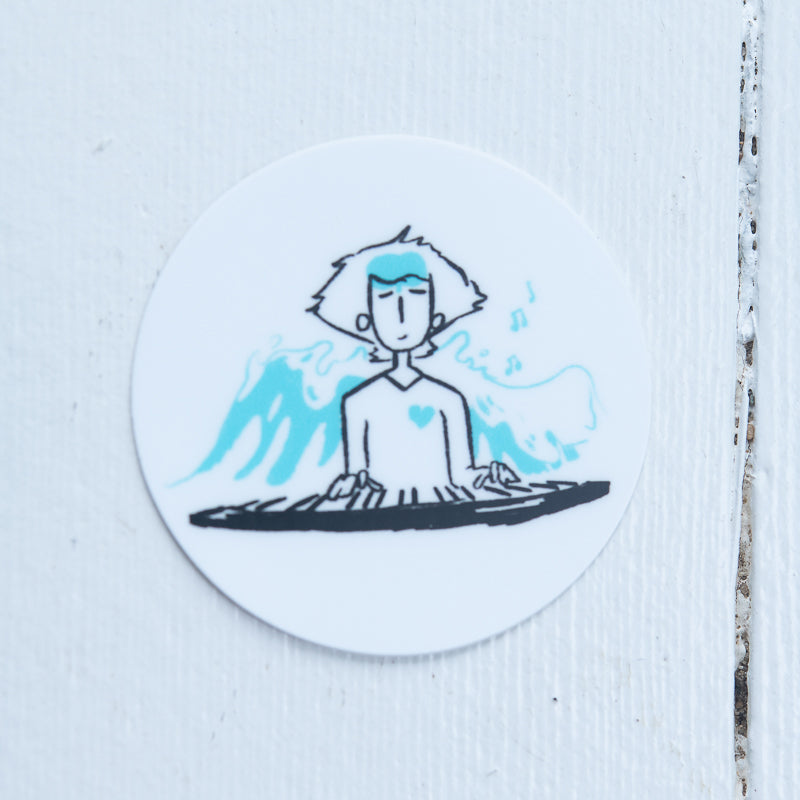 The pianist sticker