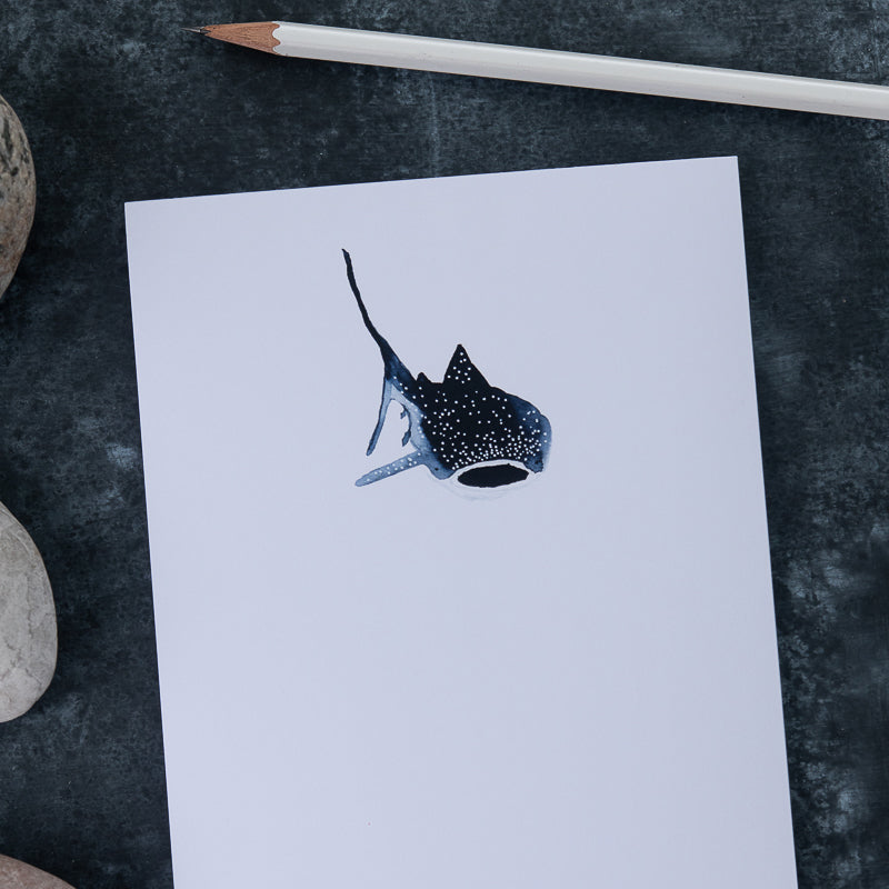 Whale Shark Watercolor Notepad