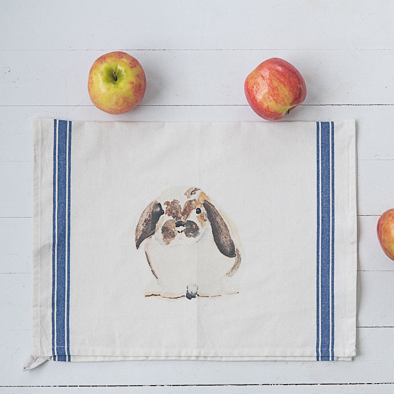 Bunny Tea Towel by Danielle Driscoll | Finding Silver Pennies