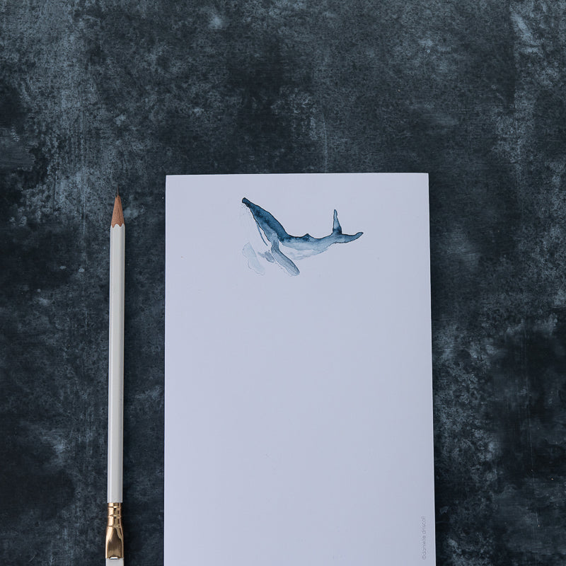 Humpback Whale Watercolor Notepad