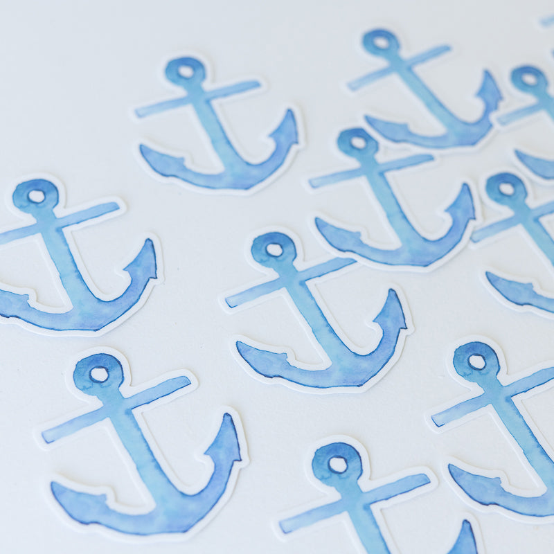 Anchor Sticker | Finding Silver Pennies #watercolor #anchor #anchorsticker #findingsilverpennies