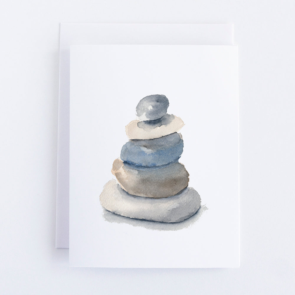 Beach Rocks Note Card by Danielle Driscoll | Finding Silver Pennies