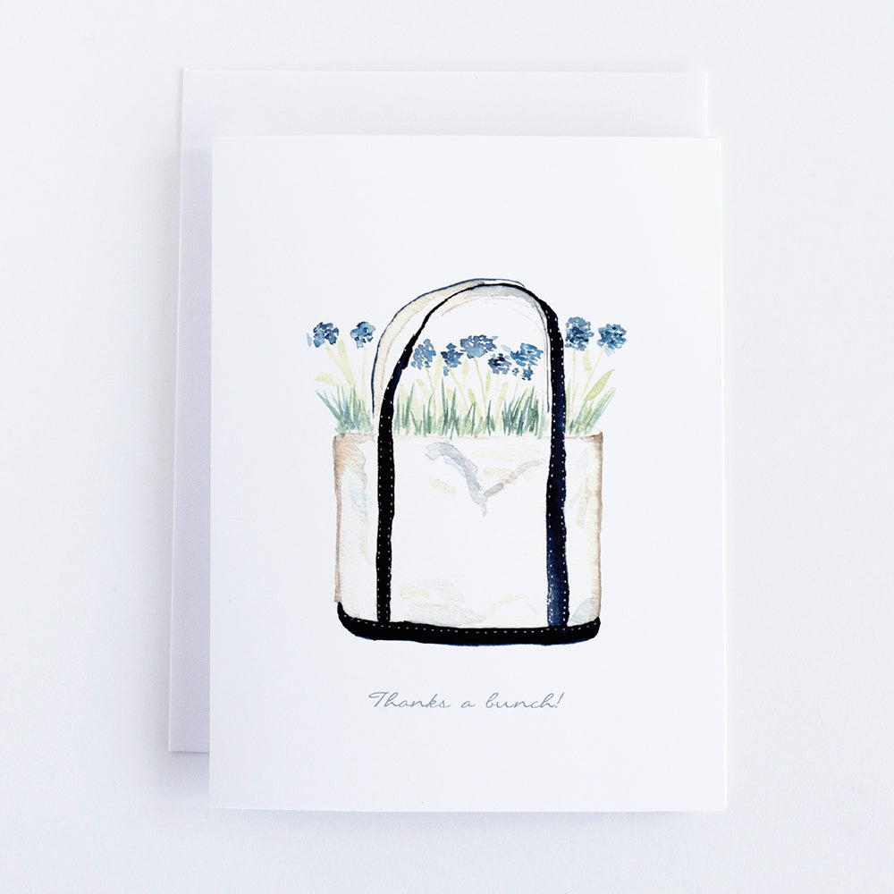 Beach Tote Note Card by Danielle Driscoll | Finding Silver Pennies